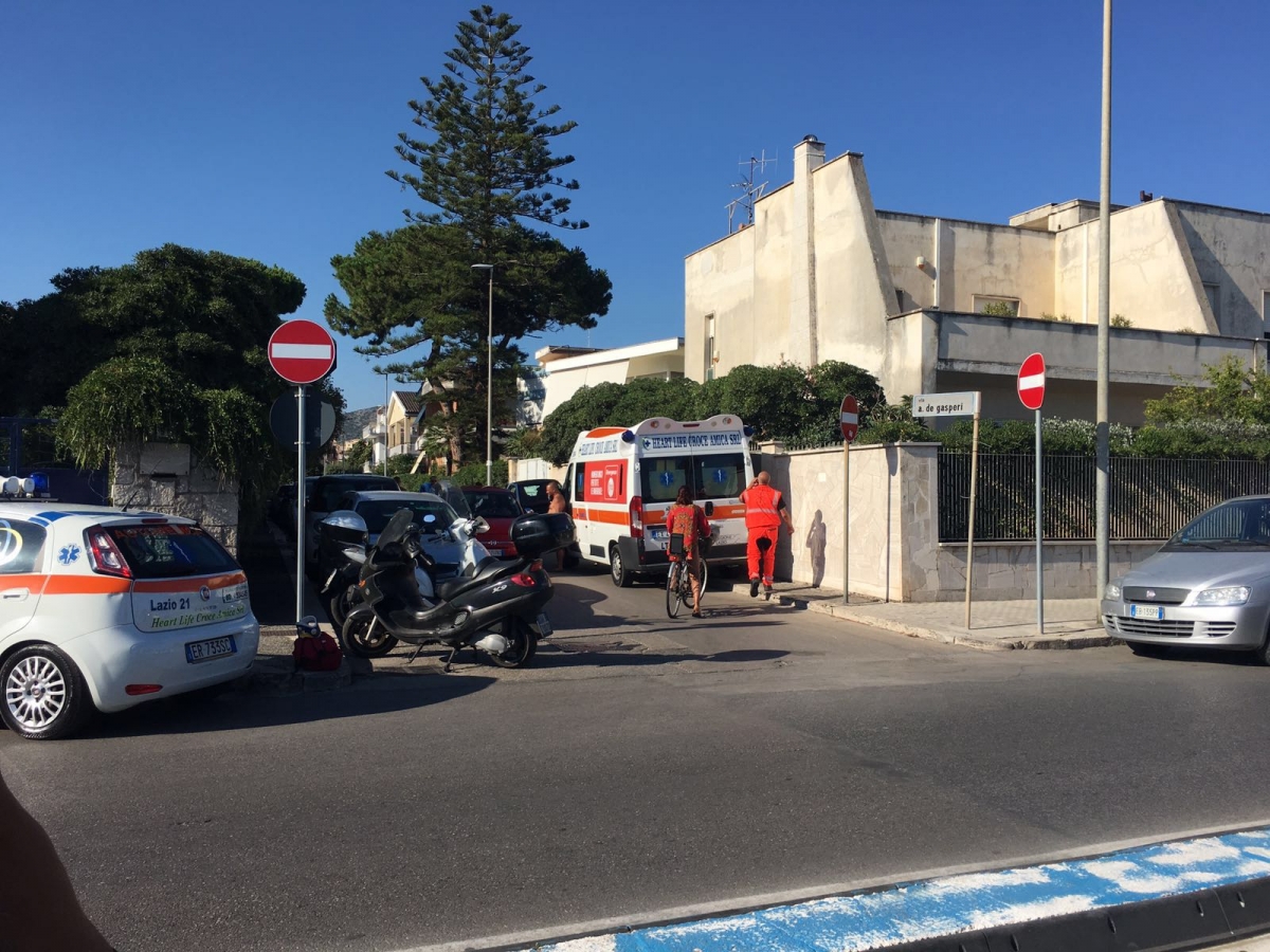 Un momento dei soccorsi