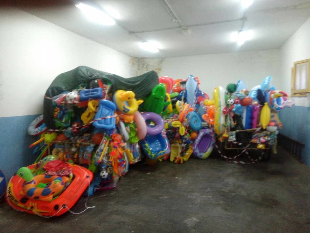 La merce sequestrata