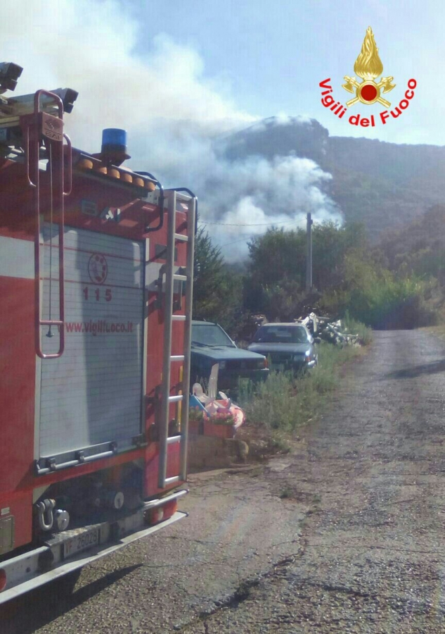 Incendio Monte Leano