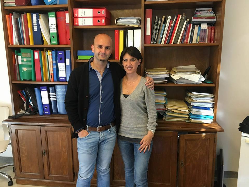 Nicola Procaccini e Paola Saputo