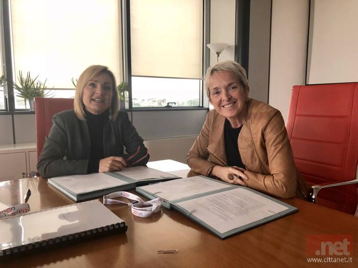 Amalia Colaceci di Cotral e l'assessore Emanuela Zappone